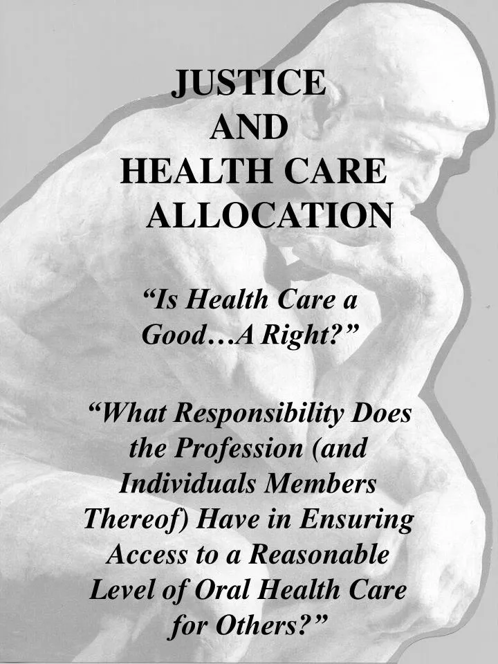 justice and health care allocation