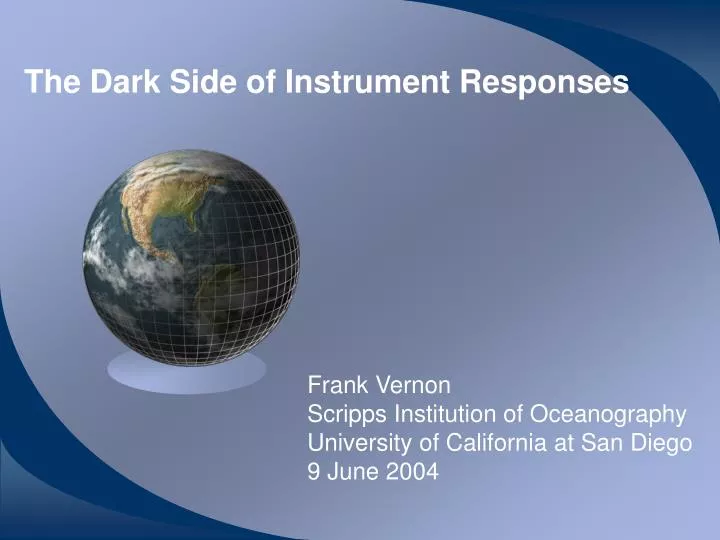 the dark side of instrument responses
