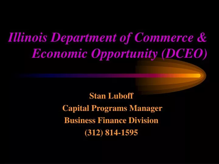 illinois department of commerce economic opportunity dceo