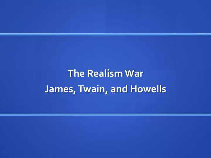 the realism war