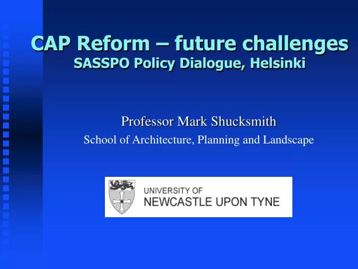 cap reform future challenges sasspo policy dialogue helsinki