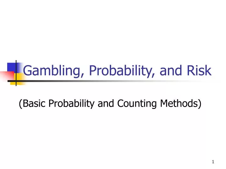 gambling probability and risk