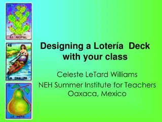 Designing a Lotería Deck with your class
