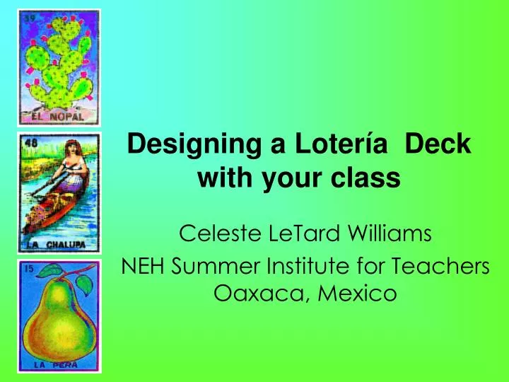 designing a loter a deck with your class