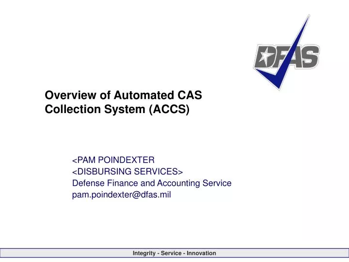 overview of automated cas collection system accs