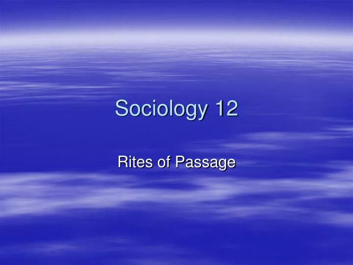 sociology 1 2