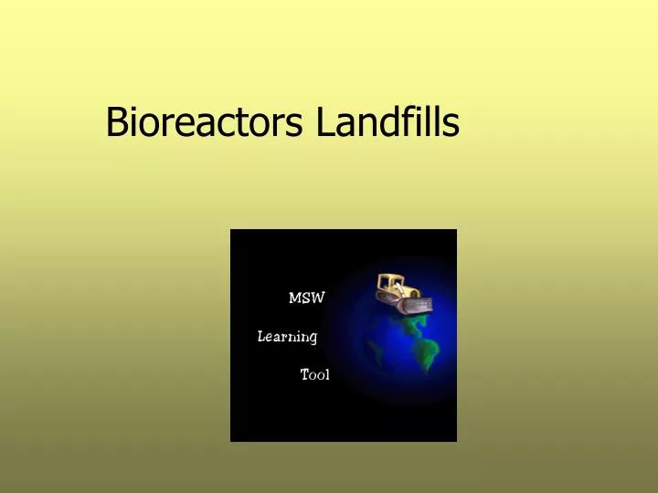 bioreactors landfills