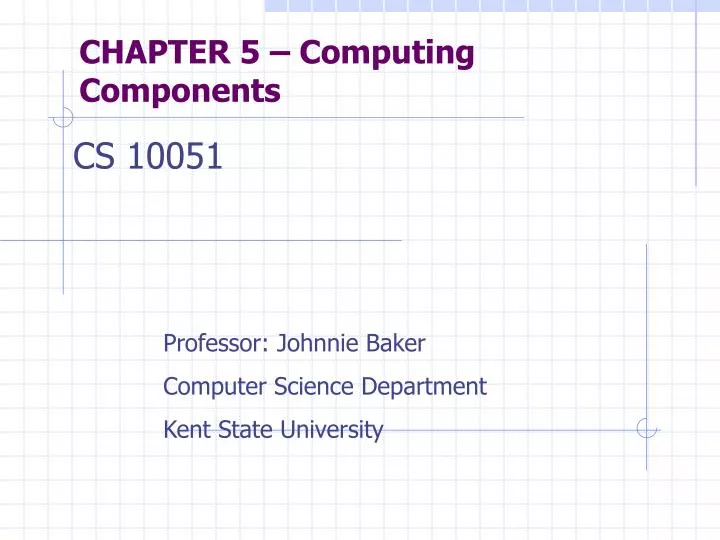 chapter 5 computing components