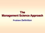 The Management Science Approach - slide 1