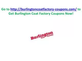 burlington coat factory coupons