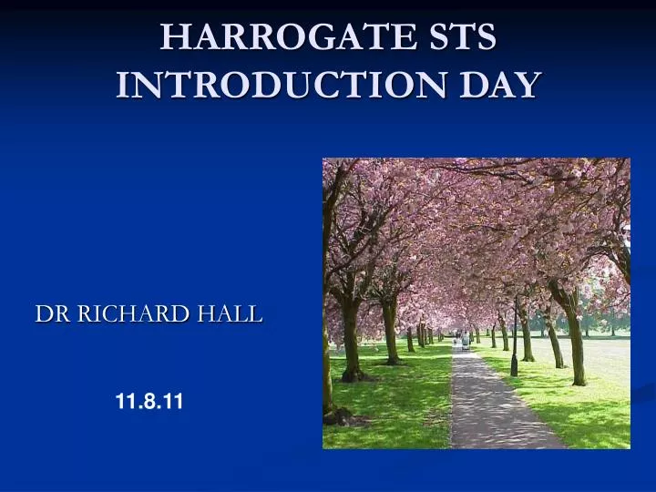 harrogate sts introduction day