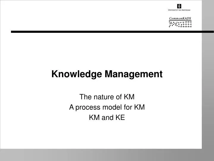 knowledge management
