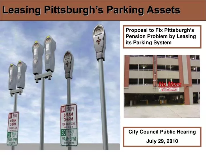 leasing pittsburgh s parking assets