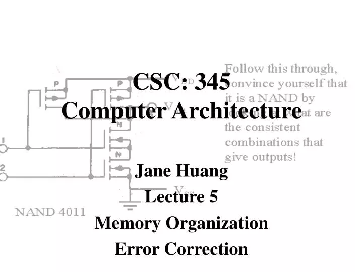 csc 345 computer architecture