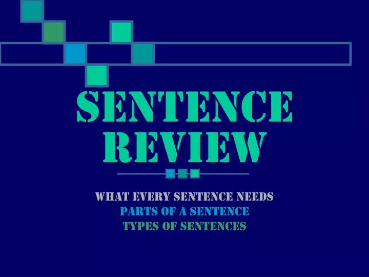 sentence review
