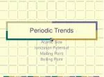 Periodic Trends - slide 1