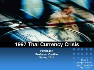 1997 Thai Currency Crisis