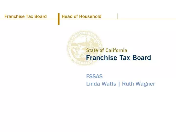 PPT Franchise Tax Board PowerPoint Presentation, free download ID