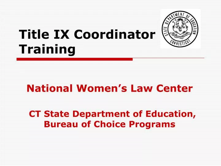 title ix coordinator training