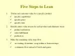Five Steps to Lean - slide 1
