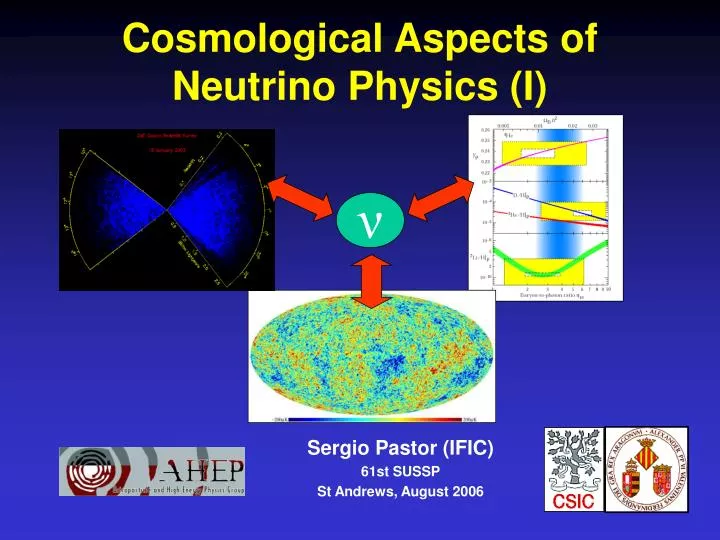 cosmological aspects of neutrino physics i