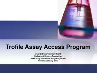 Trofile Assay Access Program
