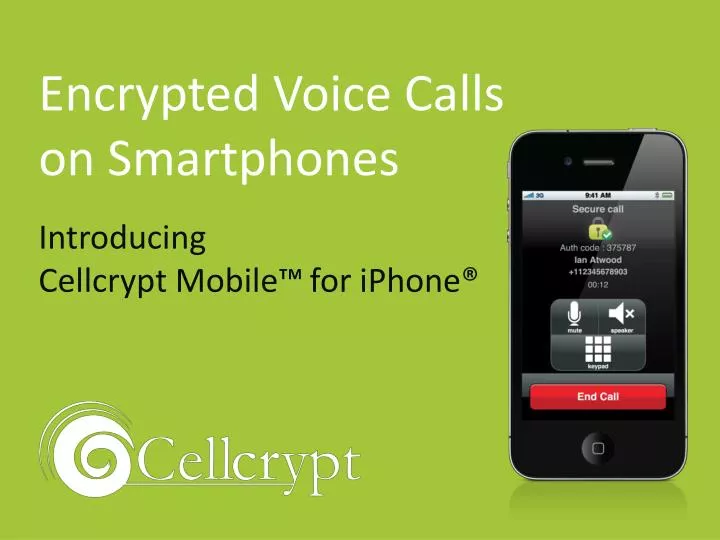 encrypted voice calls on smartphones