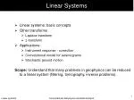 Linear Systems - slide 1