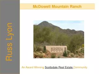 mcdowell mountain ranch - an award winning scottsdale real e
