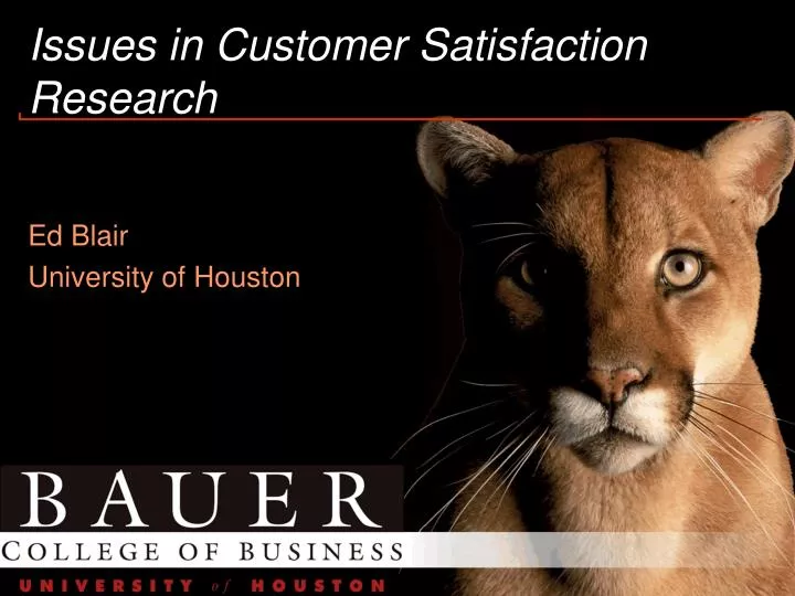 issues in customer satisfaction research