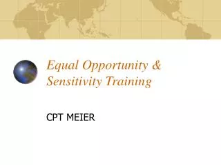 Equal Opportunity &amp; Sensitivity Training