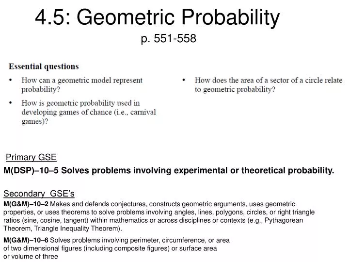 4 5 geometric probability