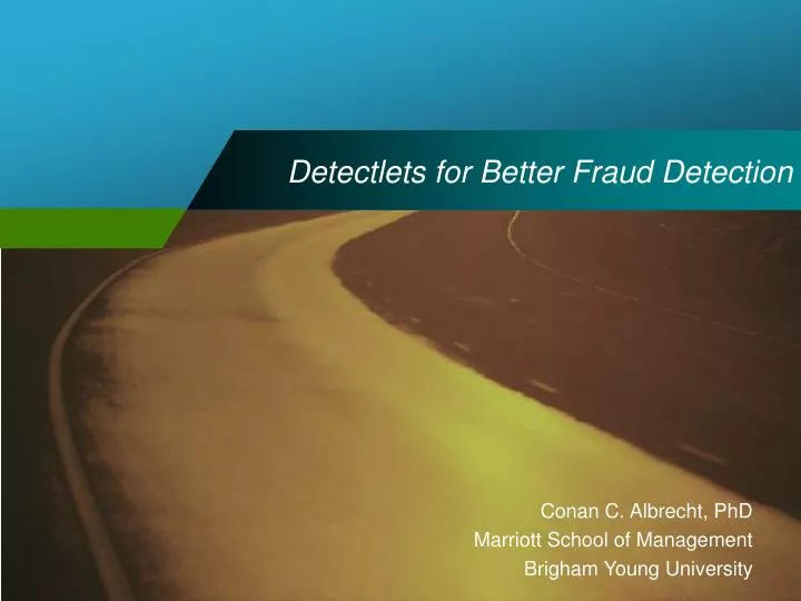 detectlets for better fraud detection