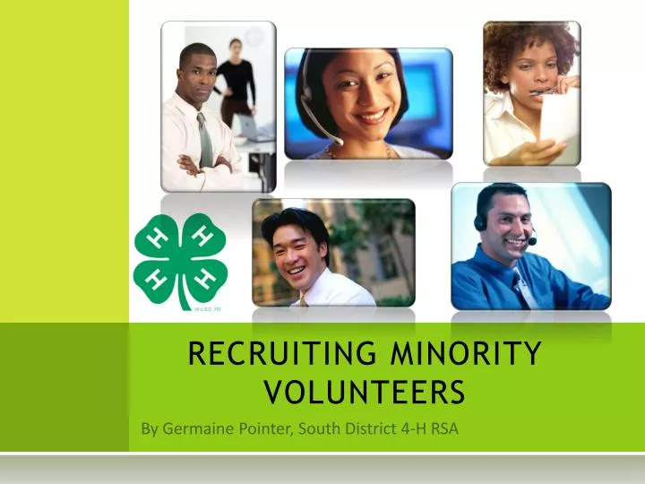 recruiting minority volunteers