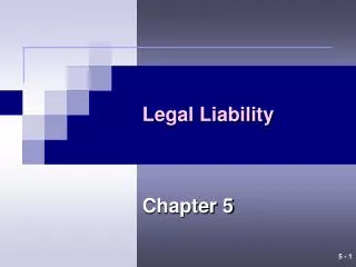 Legal Liability