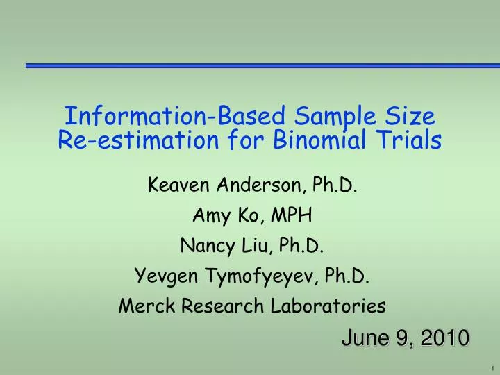 information based sample size re estimation for binomial trials