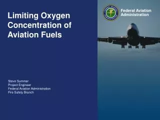 Limiting Oxygen Concentration of Aviation Fuels