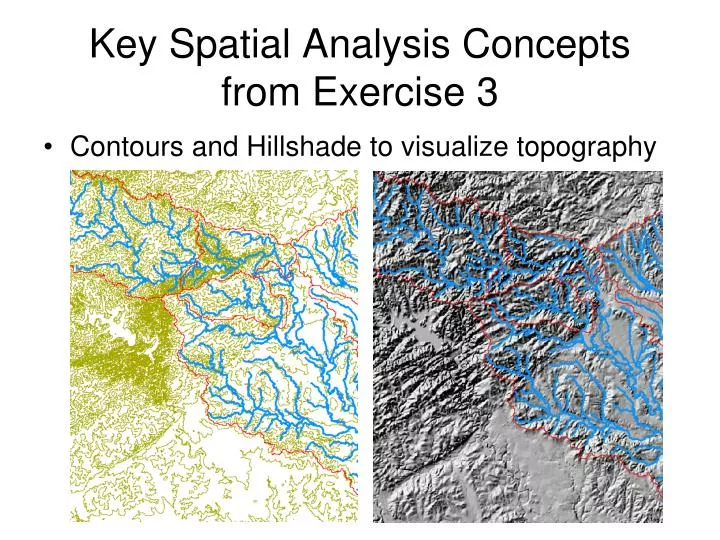 key spatial analysis concepts from exercise 3