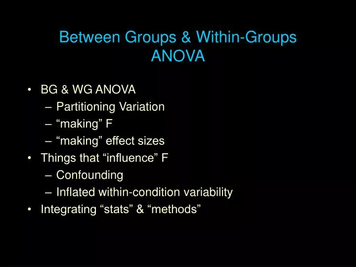 between groups within groups anova