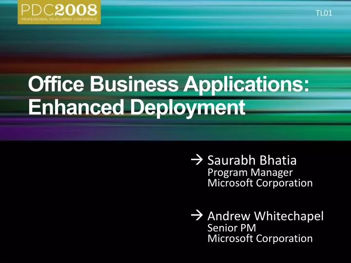 office business applications enhanced deployment