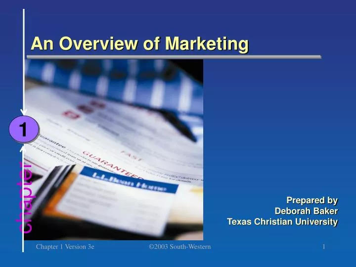 an overview of marketing