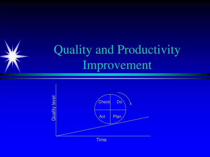 quality and productivity improvement