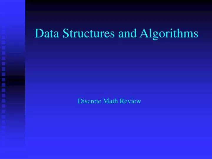 data structures and algorithms