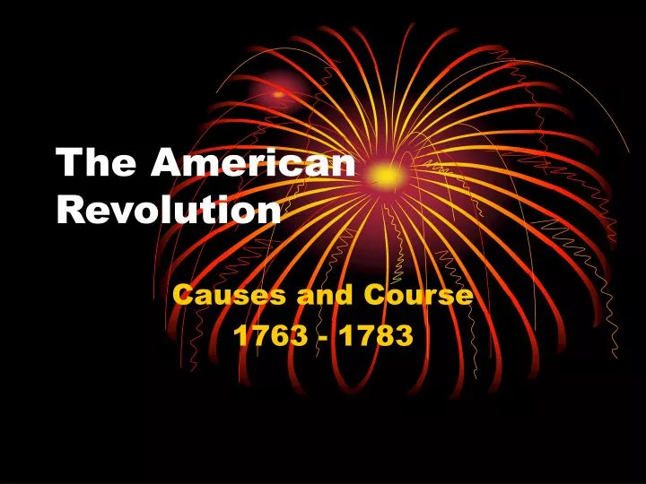 the american revolution