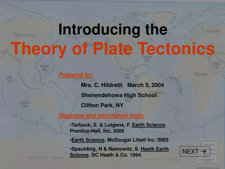 introducing the theory of plate tectonics