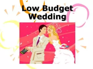 low budget wedding ideas