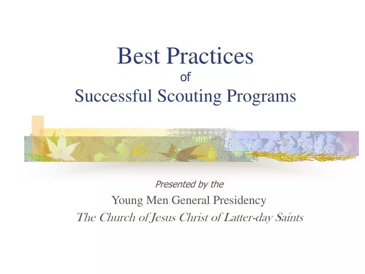 best practices of successful scouting programs