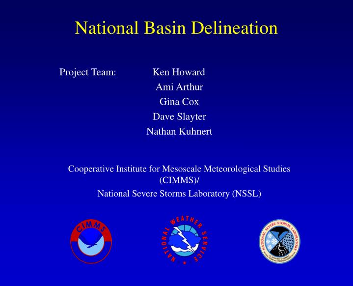national basin delineation