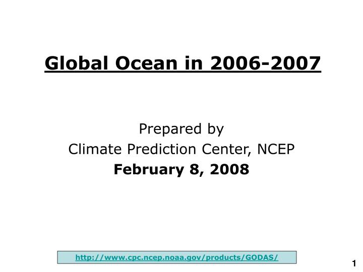 global ocean in 2006 2007