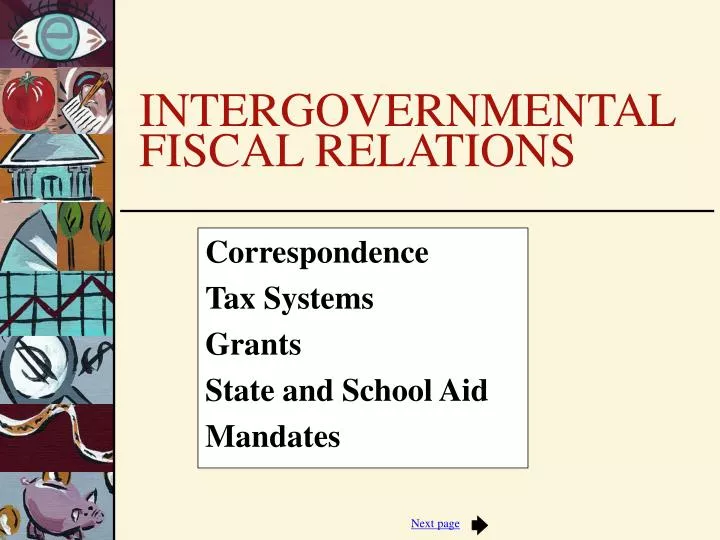 correspondence tax systems grants state and school aid mandates